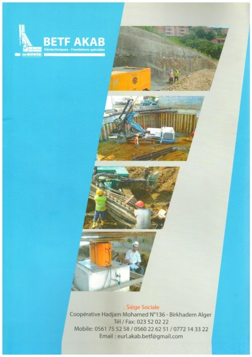 Travaux de fondations spéciales et de géotechnique