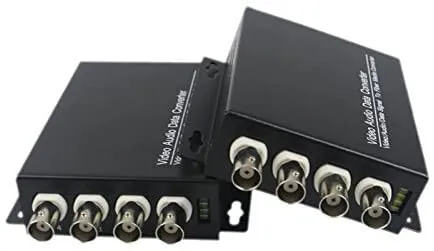Média Converter BNC To Optique X2 X4 X8 20 Km UP 2 - 4 Mpx