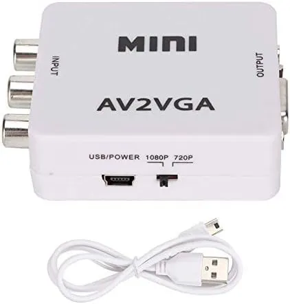 Convertisseur AV RCA CVBS BNC To HDMI/VGA