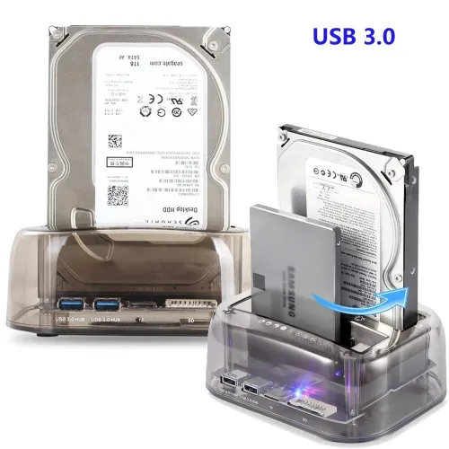 Station d'Accueille HDD SATA IDE 2.5"/3.5" USB 3.0