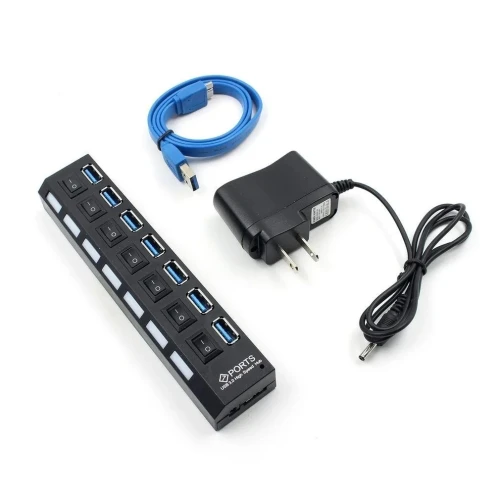 HUB USB 3.0 4/7 Ports Avec Interrupteur  