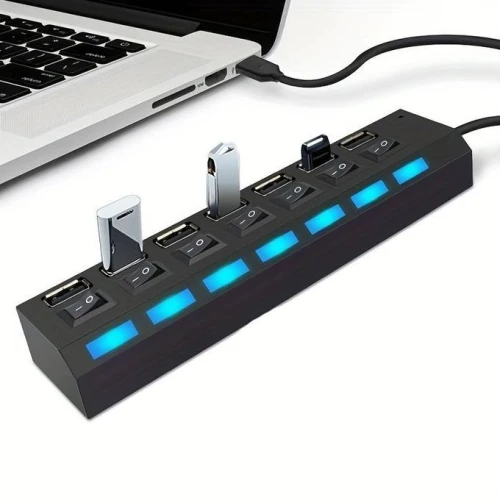 HUB USB 3.0 4/7 Ports Avec Interrupteur  