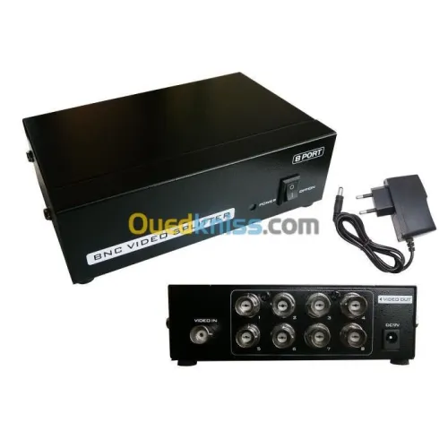 Splitter BNC RCA CVBS Coix 4/8 Ports 