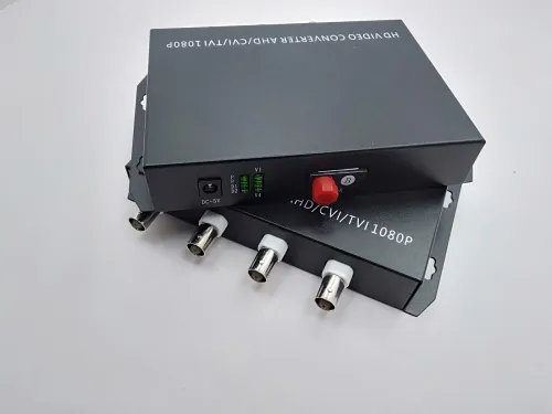 Média Converter BNC To Optique X2 X4 X8 20 Km UP 2 - 4 Mpx