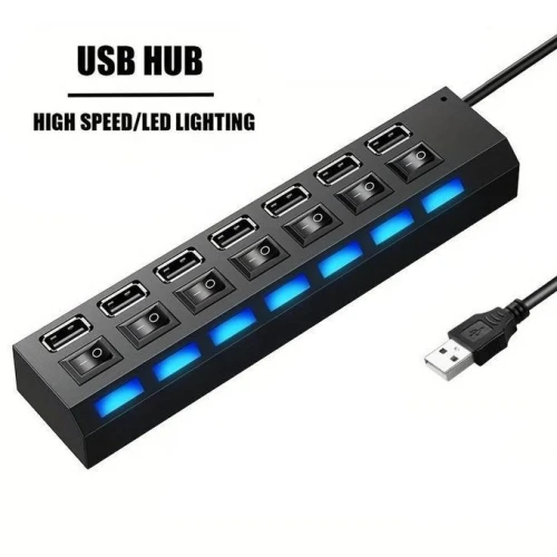 HUB USB 3.0 4/7 Ports Avec Interrupteur  