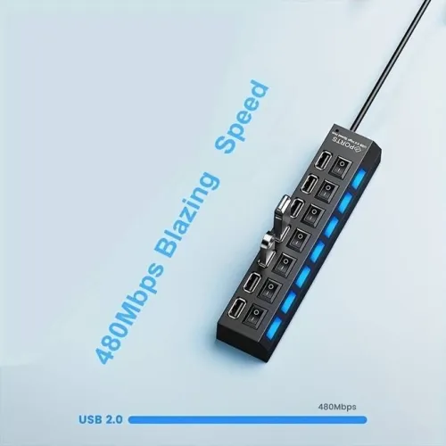 HUB USB 3.0 4/7 Ports Avec Interrupteur  