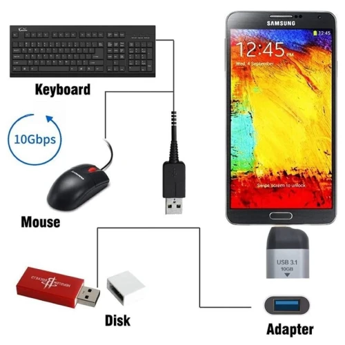 OTG USB Type-C (Male) to USB 3.0 (Femelle)
