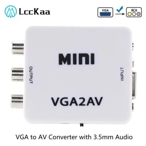 Convertisseur AV RCA CVBS BNC To HDMI/VGA
