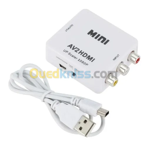 Convertisseur AV RCA CVBS BNC To HDMI/VGA