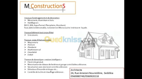 construction et amenagement 