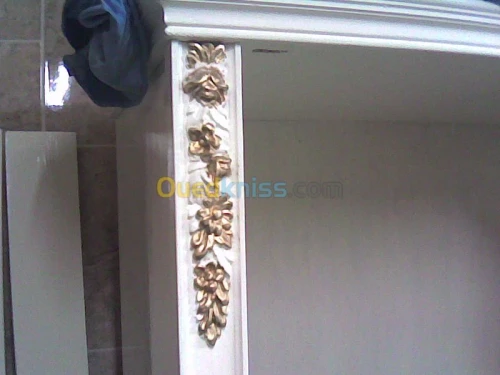 Chambre à coucher blanc ivoire