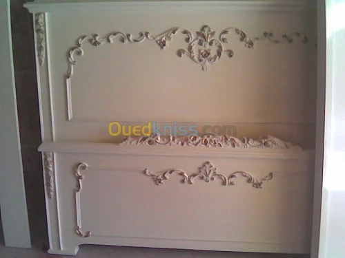 Chambre à coucher blanc ivoire