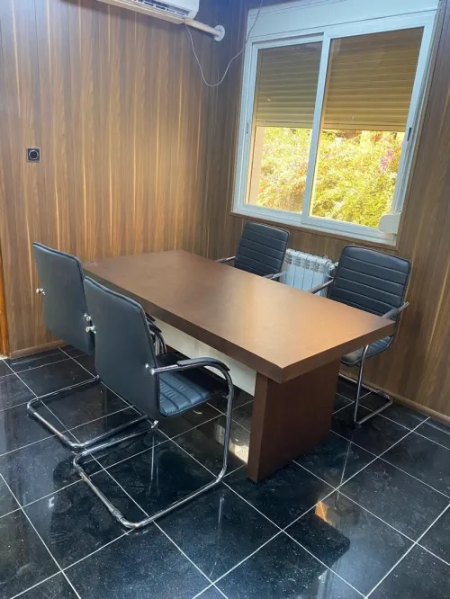 ENSEMBLE DE BUREAU EN PDF PLACAGE EN BOIS CHENE