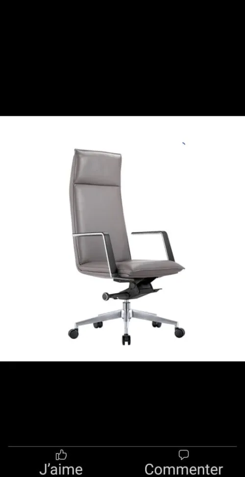 FAUTEUIL (CHAISE DE BUREAU )  EN CUIR et SIMILI CUIR 