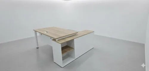 BUREAU OPERATEUR PIEDS BLANC ( IMPORTATION )