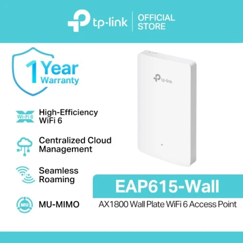 POINT D'ACCÈS TP-LINK EAP615 WIFI6 AX1800 MURAL
