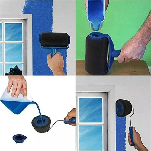 kit Rouleau de peinture mural 7 pièces multifonctionnel