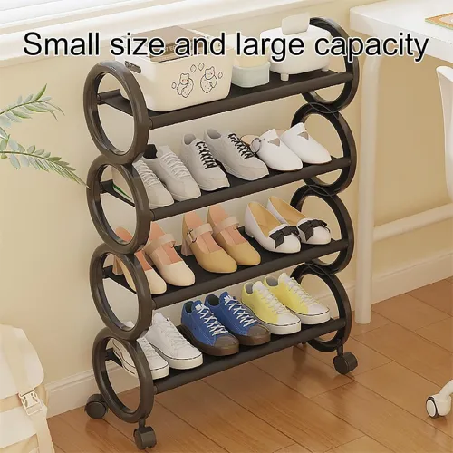 Organisateur de Chaussures à Roulettes Design Élégant et Gain de Place