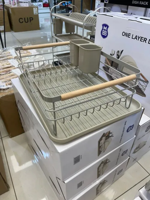 Égouttoir Double Niveau Premium avec Plateau pour Cuisine