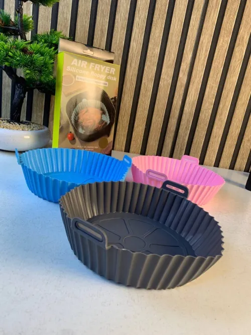 Kit 3 Moules de Cuisson en Silicone pour Friteuse Sans Huile