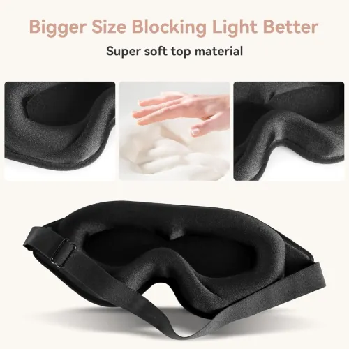 Masque de Sommeil Confortable  3D avec Sangle Réglable