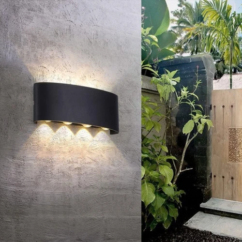 Applique Murale LED 8W DÉclairage Extérieur 4 Lampes en PP