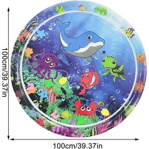 Tapis dEau Sensoriel pour Bébé 100cm de Jeu et dÉveil Aquatique