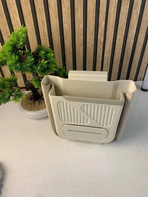 Poubelle Cuisine Accrochable  7L avec Distributeur de Sachets