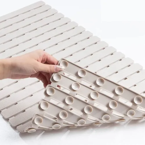 Tapis Antidérapant pour Baignoire et Douche avec Évacuation dEau