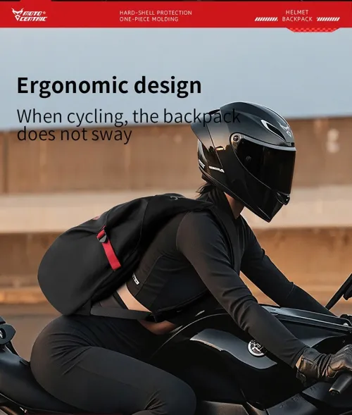 Sac à Dos pour Casque de Moto  Grande Capacité et Résistant