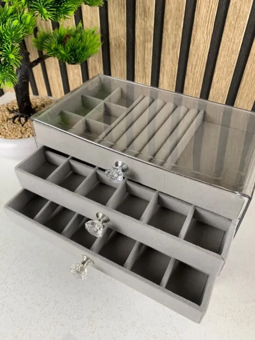 Support de Rangement Bijoux en Acrylique Design Élégant 5 Niveaux