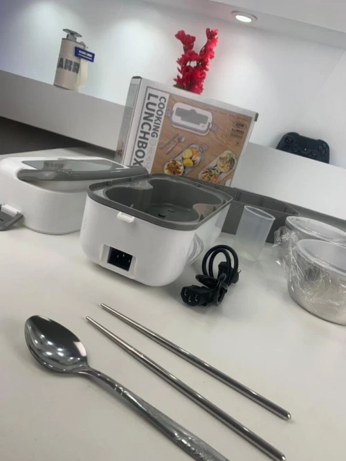 Lunch Box Électrique Chauffante  Récipients en Acier Inoxydable