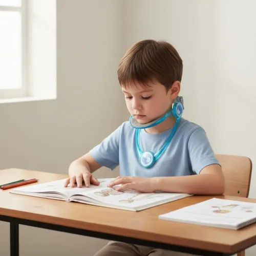 Support Cervical Ajustable  Orthèse pour Cou Enfants & Adultes