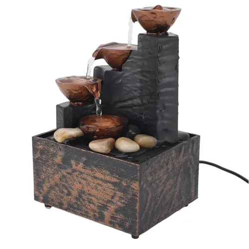 Fontaine Décorative Cascade avec Lumière LED  Ambiance Relaxante V1