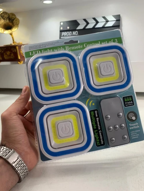 Spots LED Intelligents x3  Télécommande, Lumière Puissante et Installation Facile