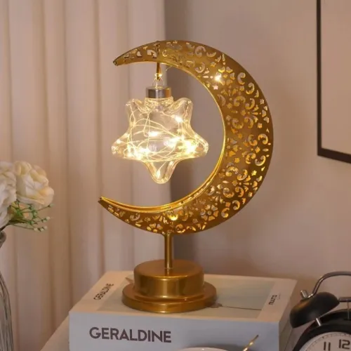 Lampe LED Lune pour Table  Éclairage Ambiance Ramadan