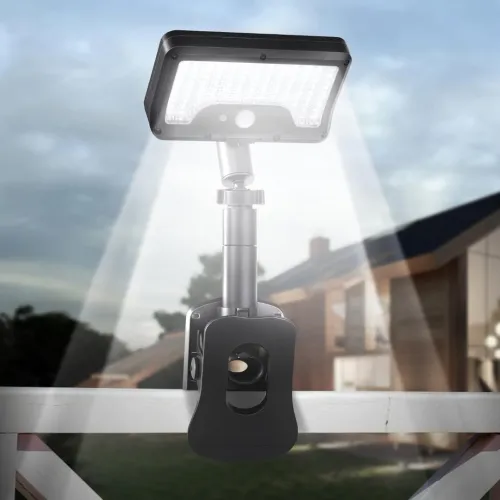 Lampe Solaire LED avec Clip  Capteur de Mouvement YX-672L-1