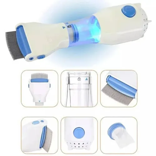 Peigne Électrique Anti-Poux  Nettoyeur de Cheveux Pratique