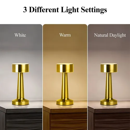 Lampe de Chevet LED Tactile à Intensité Variable 3 Modes dÉclairage