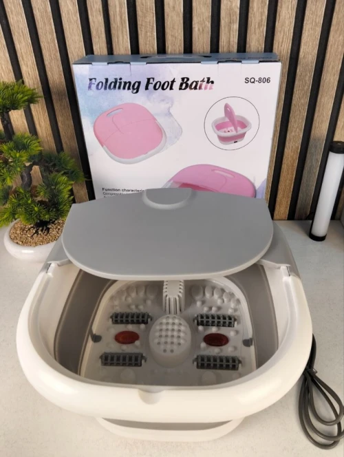 Spa de Pieds Pliable  Massage, Bulles Relaxantes et Fonction Chauffante