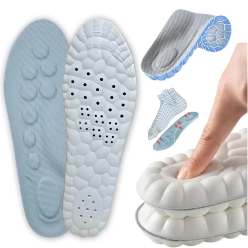 Semelles Orthopédiques Ultra Douces en Latex avec Technologie 4D