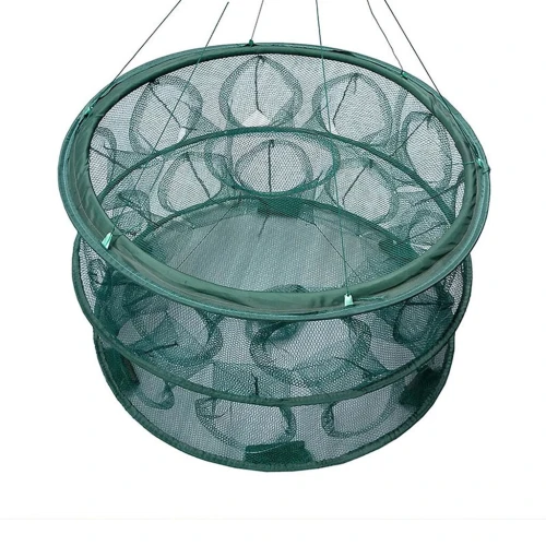 Filet Piège de Pêche 70cm Rond avec 20 Ouvertures - Facile à Transporter