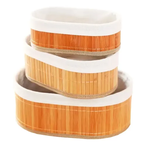 Paniers de Rangement en Bambou  Lot de 3 de haute qualité