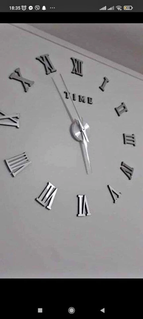 Horloge Murale Romain 3D pour Salon Chambre Décorations Moderne