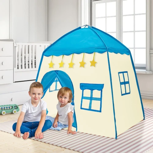 Tente Enfant Château Fleur  Aire de Jeu en Tissu Oxford