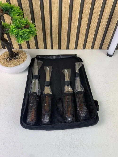 Étui de Couteaux 4PCS  Pochette Professionnelle