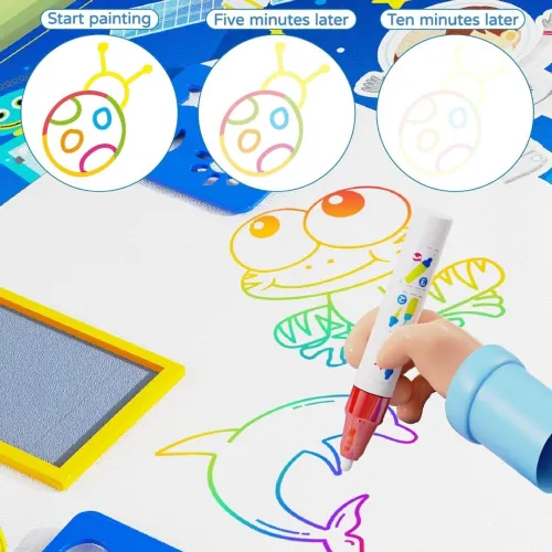 Tapis Éducatif Lavable pour Enfants  Dessin et Apprentissage à lEau