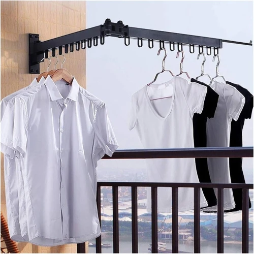 Séchoir à Linge Pliable et Rétractable pour Maison et Appartement