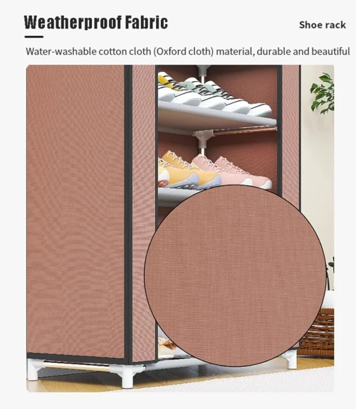 Armoire à Chaussures 10 Étages  Protection Anti-Poussière