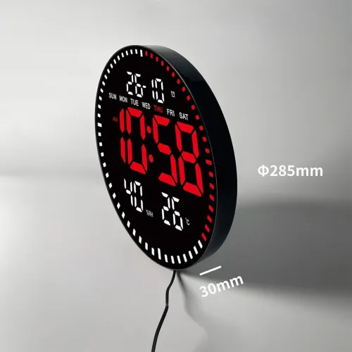 Horloge murale numérique LED avec Télécommande JH-2860